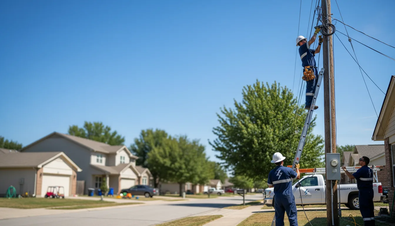 Residential electrician providing installation services in Zenda, WI